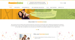 Desktop Screenshot of nanniesdubai.com