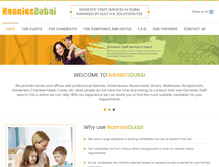 Tablet Screenshot of nanniesdubai.com